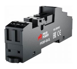 Колодка для реле Prompower pg2r2-s (двухполюсное), пружинные клеммы, pp2rf-08-sl PP2RF08SL 