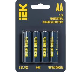Аккумулятор IEK green ni-mh aa 2700мач (4шт/блистер) AAK-NIMH-06-2700-L04 