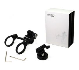 Крепление переднего фонаря GACIRON H09, алюм.черный, 2хомута, совместим с Go-Pro, Garmin H000015919 