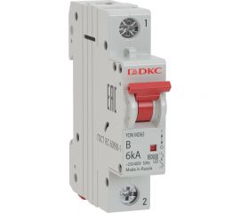 Автоматический модульный выключатель DKC YON MD63 1P 6А B 6kA MD63-1B6-6 