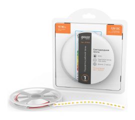 Лента Gauss Basic 12V 10W/m 700lm/m 3000K IP20 LED 2m BT035 