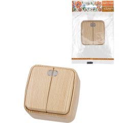 Выключатель TDM 2-кл. открытой установки с подсветкой IP20 10А, сосна ""Дача"" Народная SQ1824-0054 