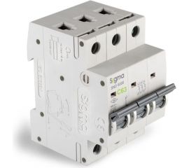Автоматический выключатель Sigma Elektrik 3P C 63A 6kA 6SM363C 