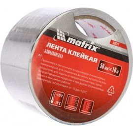 Клейкая алюминиевая лента MATRIX, 50 мм х 10 м 89071 