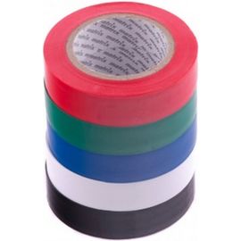 Набор изолент MATRIX, ПВХ, цветные, 15ммх10м, 5шт, 150мкм 88786 