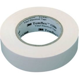 Изолента ПВХ 3М Temflex 1300 белая, рулон 19 мм x 20 м 7100080344 