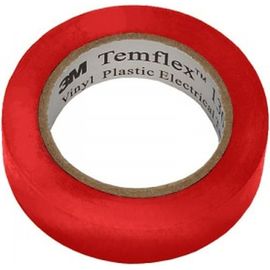Изолента 3М Temflex 1300 ПВХ красная, рулон 15 мм x 10 м 7100080350 