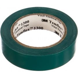 Изолента ПВХ 3М Temflex 1300 зеленая, рулон 15 мм x 10 м 7100081321 