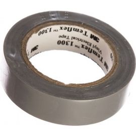 Изолента ПВХ 3М Temflex 1300 серая, рулон 15 мм x 10 м 7100081325 
