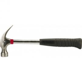 Плотничий молоток TOPEX с металлической рукояткой, 450 г 02A706 