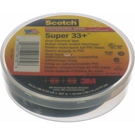Изоляционная лента высшего класса 3М Scotch Super 33+ 19мм х 20м х 0,18мм 7000042541 