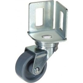 Поворотное колесо Alex D40 площадка с боковым креплением без тормоза 3-0009 