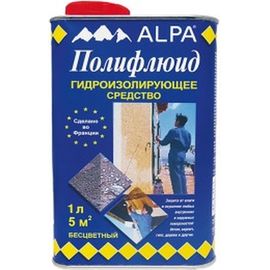 Гидроизолирующее средство Polyfluid защита от влаги 1 л ALPA 1004026 