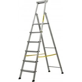 Алюминиевая стремянка с алюминиевым лотком Inforce 6 ступеней СП-01-06 
