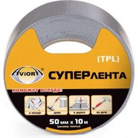 СУПЕРлента TPL AVIORA 50ммх10м серая 302-090 