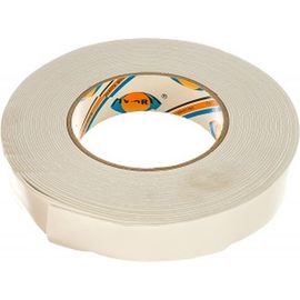 Двусторонняя клейкая лента на вспененной основе AVIORA 25ммх10м, белая 302-021 