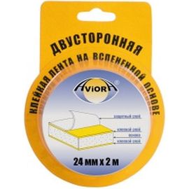Двусторонняя сплошная вспененная лента AVIORA 24мм*2м 302-016 
