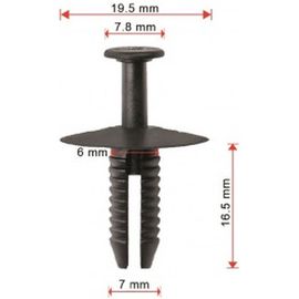 Клипса 10 шт AVERS 51118174185-10 