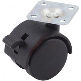 Колёсная опора на площадке Brante 50 мм со стопором 102103 