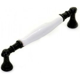 Ручка-скоба Brante RS.1426.128.F20 керамика-чёрный никель 606544 