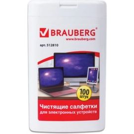 Чистящие салфетки для ноутбуков и оптических поверхностей BRAUBERG 512810 