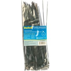 Хомут стяжка DolleX 3х200, нейлоновая, уп. 100 шт. черный SN-320 