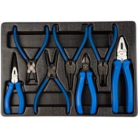 Набор съемников стопорных колец, плоскогубцев и бокорезов KING TONY 7 предметов 9-40207GP 