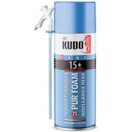 Полиуретановая монтажная бытовая всесезонная пена KUDO HOME 15+ 520 мл 11600099 