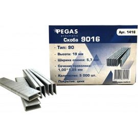 Скоба 9016 (5000 шт; 5.7х16 мм) Pegas PGS-1416 