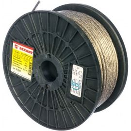Стальной трос REXANT в ПВХ изоляции d=4.0 мм, катушка 100 метров 09-5240 