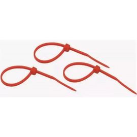 Хомут REXANT nylon 100 х 2.5 мм 25шт красный 07-0106-25 