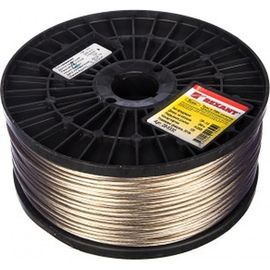 Стальной трос REXANT в ПВХ изоляции d=3.0 мм, катушка 200 метров 09-5330 