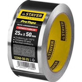 Алюминиевая лента STAYER, до 120С, 50мкм, 50мм х 25м 12268-50-25 