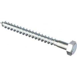 Сантехнический болт DIN 571 оцинкованный 8х80, 20шт - коробка Tech-Krep 126557 
