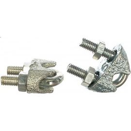 Дугообразный зажим троса 6мм DIN741 2шт - ярлык Tech-Krep 102737 