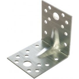 Крепежный усиленный уголок Tech-Krep оцинкованный 70х70х55х2,0 мм - накл. 124411 