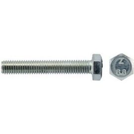 Болт DIN 933 с шестигранной головкой, оцинкованный М10х50, 10шт - коробка Tech-Krep 105217 