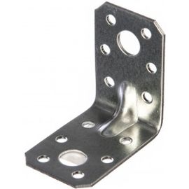 Крепежный усиленный уголок Tech-Krep оцинкованный 50х50х36х2,0 мм - накл. 124410 