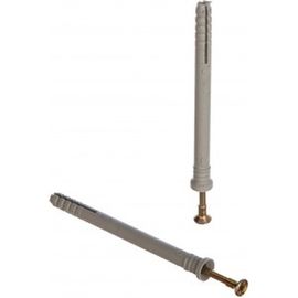 Дюбель-гвоздь 6х80 потайная манжета, полипропилен 100шт - ведро Tech-Krep 103184 