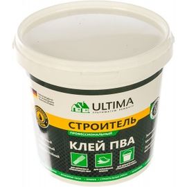 Клей ПВА ULTIMA СТРОИТЕЛЬ ведро 0,9кг ULTSTR09 
