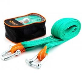 Буксировочный трос TOPAUTO РОСТРОС ПРЕМИУМ 10 т 2 скобы M16, 5 метров, сумка 18010СС2 