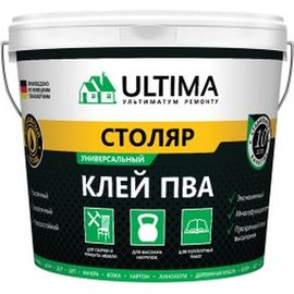 Клей ПВА ULTIMA СТОЛЯР ведро 0,9кг ULTSTL09 