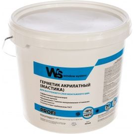 Акриловый герметик WINDOW SYSTEM белый, ведро 7 кг WSins007 