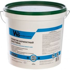 Акриловый герметик WINDOW SYSTEM белый, ведро 7кг WSout007 