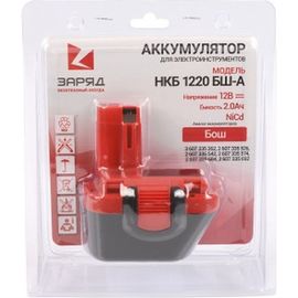 Аккумулятор для шуруповертов Бош (12.0В, 2.0Ач, NiCd) в блистере НКБ 1220 БШ-A Заряд 6117108 