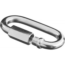 Карабин ЗУБР винтовой с муфтой, 6мм, 1 шт, оцинкованный, 304536-06 