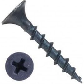 Саморезы черные по гипроку к дереву (100 штук, 3.5 х 16) Хортъ 22016-0 