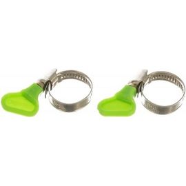 Металлические хомуты СИБРТЕХ, элемент крепления с формой ключа, 16-25мм, 2 шт 47650 