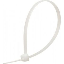 Бандаж для кабеля Стройбат 5х400 мм белый 100 шт. 1226035/138190 