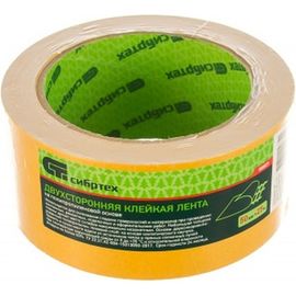 Клейкая двусторонняя лента СИБРТЕХ 50х25 на полипропиленовой основе 88809 
